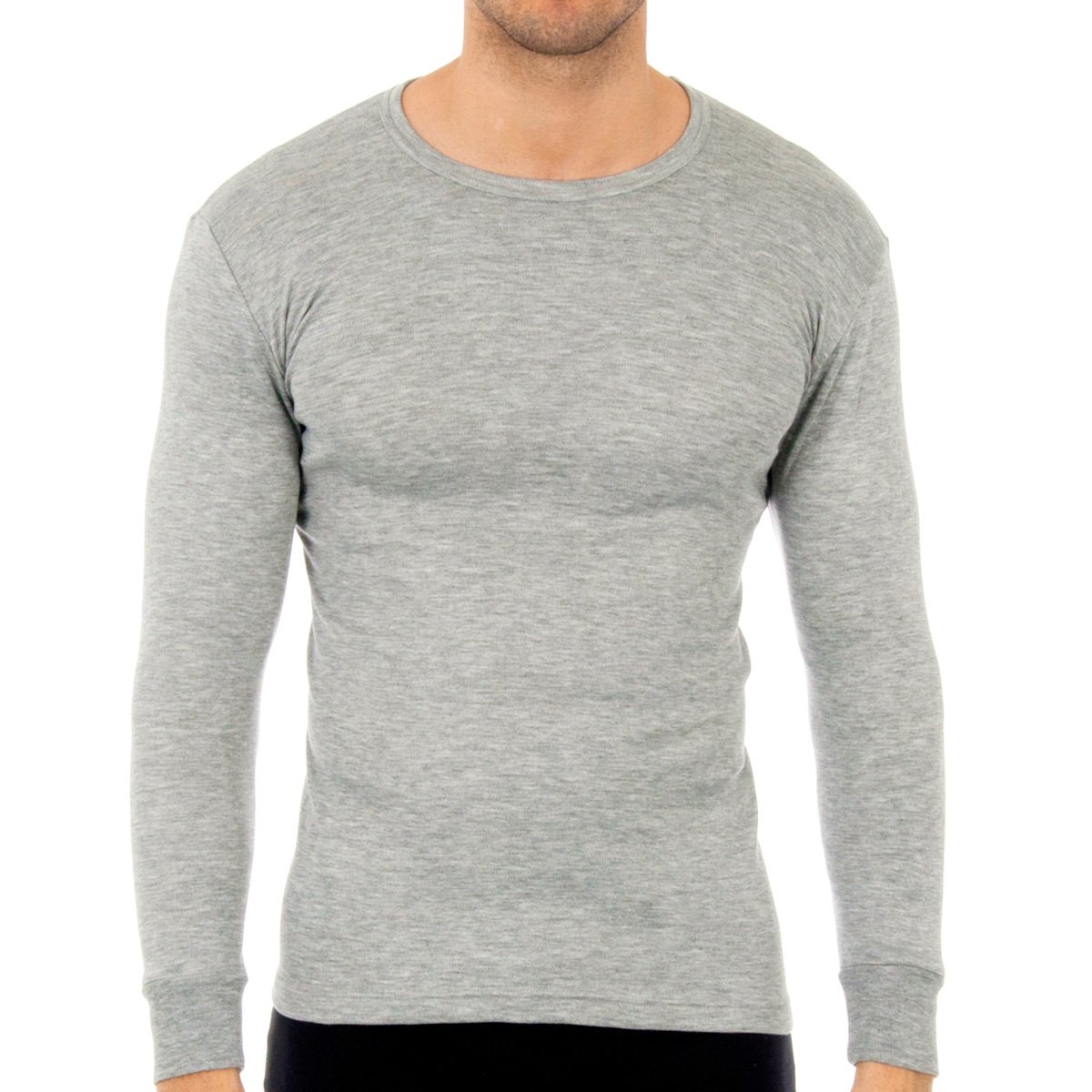 Abanderado Mens Thermal Long Sleeve T-shirt 0808 men - Grey - Size EU 60 (mens) | Abanderado Sale | Discount Designer Brands