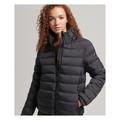 Superdry Womens Classic Logo Puffer Jacket - Black - Size 8 UK | Superdry Sale | Discount Designer Brands