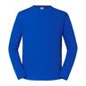 Fruit of the Loom Mens Iconic 195 Premium Ringspun Cotton Long-Sleeved T-Shirt (Royal Blue) - Size Medium