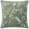 furn. Fearne Piped Printed Velvet Cushion Cover - Green - One Size | furn. Sale | Discount Designer Brands