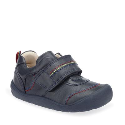 Start-rite Baby Boy First Zak Leather Shoes - Navy - Navy/blue - Size S2 Narrow fit | Start-rite Sale | Discount Designer Brands