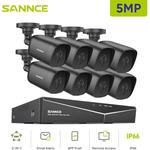 8CH Kit de vidéosurveillance vidéo 5MN dvr 8 × 5MP caméra étanche ir Vision nocturne système de