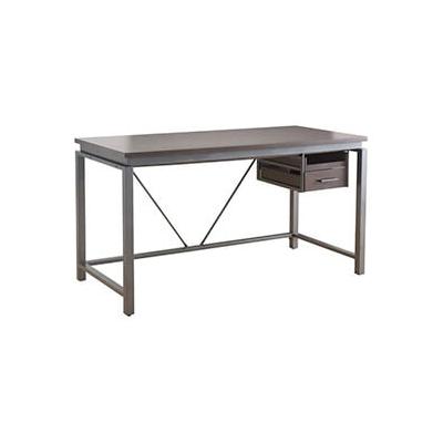 Sunjoy 58-Inch Desk with Motion Drawer and Removable Tray