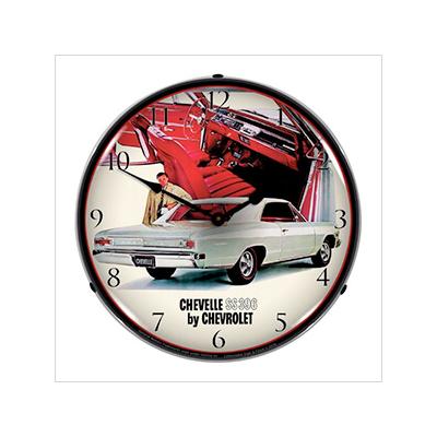 Collectable Sign and Clock 1966 Chevelle SS 396 RI Backlit Wall Clock