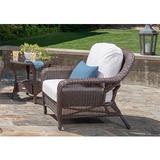 Tortuga Outdoor Products Sea Pines Collection Chair and Side Table (Java / Canvas Natural)