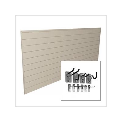 Proslat 8' x 4' PVC Wall Slatwall Mini Bundle (Sandstone)