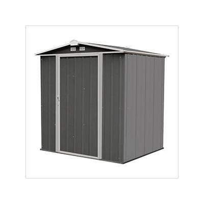 Arrow Sheds Ezee Shed 6 x 5 ft. Charoal with Cream Trim Steel Storage Shed