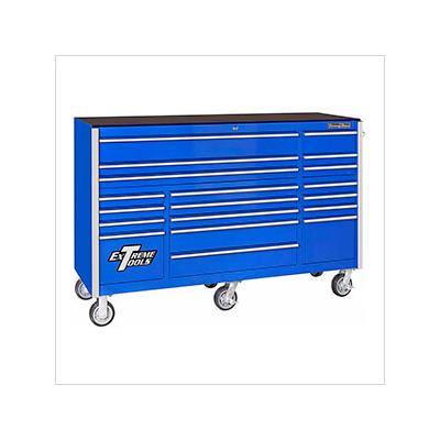 Extreme Tools RX Series 72-Inch Blue 19-Drawer Roller Cabinet