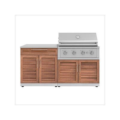 NewAge Outdoor Kitchens Grove 4-Piece Outdoor Kitchen Set with 36-Inch Natural Gas Performance Grill