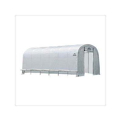 ShelterLogic 12x24 Heavy Duty Translucent Greenhouse with Round Style 1-5/8" Frame