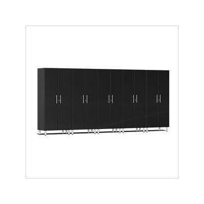 Ulti-MATE Garage Cabinets 5-Piece Tall Garage Cabinet Kit in Midnight Black Metallic