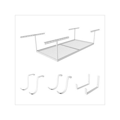 MonsterRax 4'x8' Overhead Storage 18"-33" Drop Combo (Includes 2 Racks and 18 Hooks)