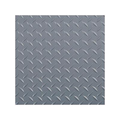 G-Floor 7.5' x 17' Diamond Tread Garage Floor Roll (Grey)