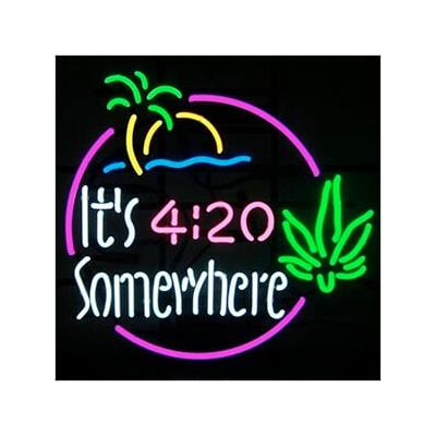 Neonetics It’s 4:20 Somewhere 23-Inch Neon Sign