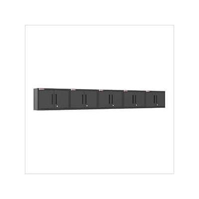 Armadillo Tough Black Wall Cabinet (5-Pack)