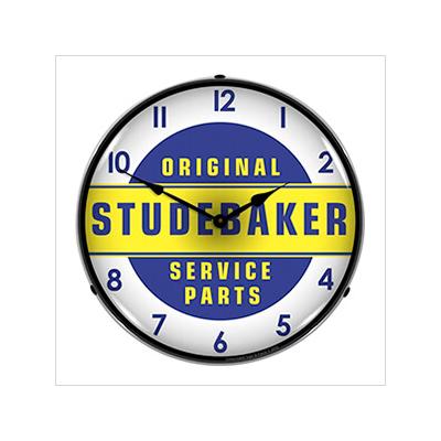 Collectable Sign and Clock Original Studebaker Service Parts Backlit Wall Clock