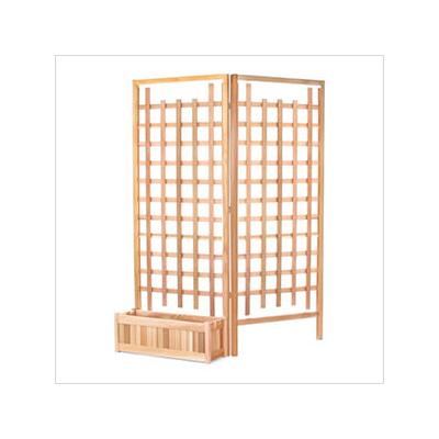 All Things Cedar 32-Inch Planter Box and Trellis Privacy Screens