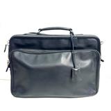 Coach Bags | Coach Leather Unisex Messenger Bag Briefcase Laptop Case With Keys | Color: Black | Size: Os