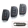 3/4 Flaschen Auto Flip Key Fob Case Shell für Hyundai Solaris Creta ix25 Kona Tucson i10 Sonate i40