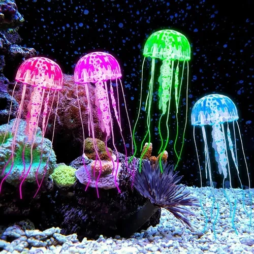 4 Stück schwimmendes Aquarium-Spielzeug dekoratives Aquarium-Zubehör schwimmendes