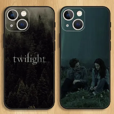 Twilight TV-Serie Handyhülle für iPhone 15,14,13,12,11, Pro, Max, Plus, Mini, X, XS, XR, 8,7,6, S, Plus, SE, weiche schwarze Hülle