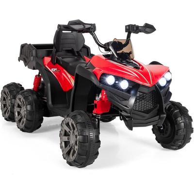 Goplus - 12V Kinder Elektroquad atv, Kinderquad mit LED-Scheinwerfer & Rücklicht, Musik, Bremse, Image