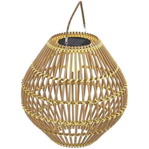 Solarleuchte, Rattan Gartenleuchte, Wasserdichte Solarlampe mit Lichtsensor, led Gartenlampe mit