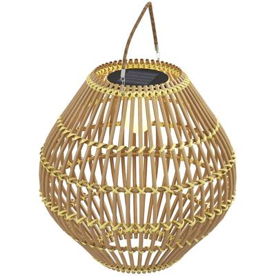 Solarleuchte, Rattan Gartenleuchte, Wasserdichte Solarlampe mit Lichtsensor, led Gartenlampe mit