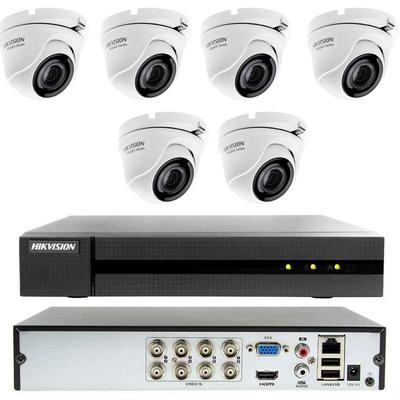 Cloud-videoüberwachungsset dvr 8 kanäle 6 kameras 4MP ahd Hikvision