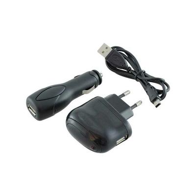 Trade-shop - 4in1 zubehör set: Netzteil usb Ladekabel kfz Kabel Datenkabel Adapter für Navman icn Image
