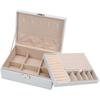 Swanew Schmuckkästchen Damen ,Schmuckaufbewahrung PU-Leder Schmuckbox Velvet Jewelry Box PU-Leder
