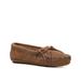 Kilty Moccasin Taupe Suede