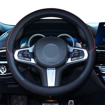 StarFire 38cm Car Steering Wheel Cover Leather Universal 15 Inch Fit Anti-Slip Odor-Free