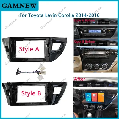 10 Inch Car Frame Fascia Adapter Android Radio Dash Fitting Panel Kit For Toyota Levin Corolla