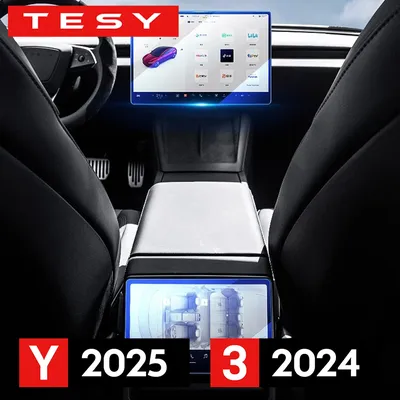 Tempered Glass Film Screen Protector for New Tesla Model Y Launch 2025 Model 3 Highland 2024 Center