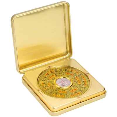Feng Shui Compass Pure Copper Compass Flip Compass Alloy Box Luogeng Supplies