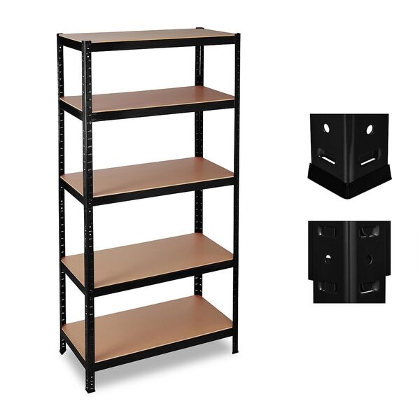 relaxdays Schwerlastregal bis 1325 kg schwarz Image