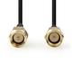 Nedis Antennenkabel - SMA-Stecker - SMA-Stecker - Vergoldet - 50 Ohm - Einzeln geschirmt - 1.00 m - Rund - PVC - Schwarz - Umschlag