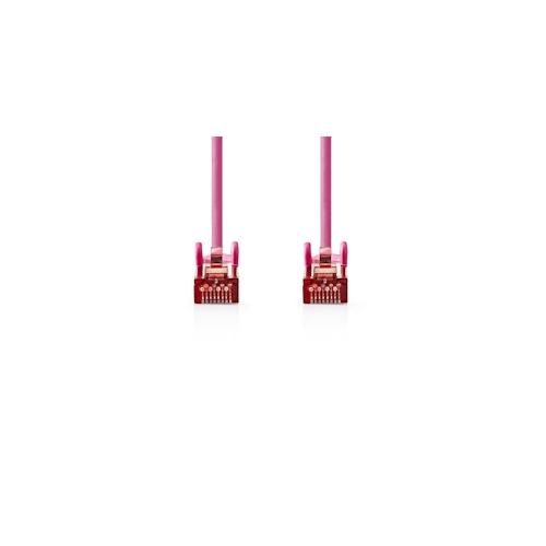 Nedis CAT6-Netzwerkkabel - RJ45 Stecker - RJ45 Stecker - S/FTP - 15.0 m - Rund - LSZH - Pink - Plastikbeutel