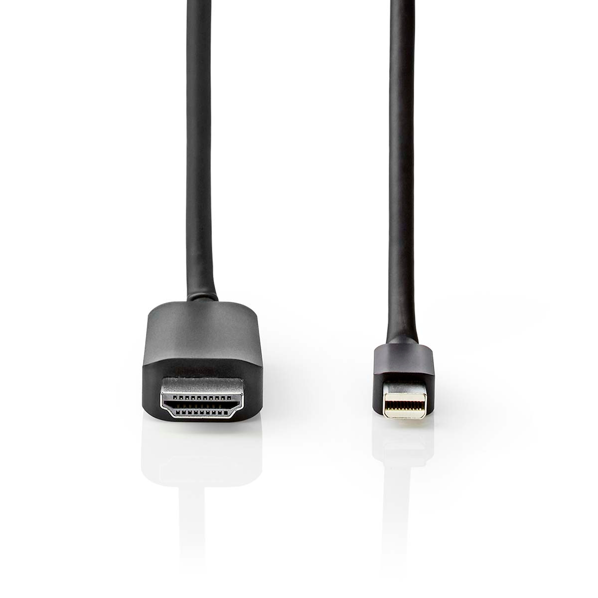 Nedis Mini Displayport-Kabel - DisplayPort 1.4 - Mini DisplayPort Stecker - HDMI Stecker - 48 Gbps - Vernickelt - 2.00 m - Rund - PVC - Schwarz - Blister Image