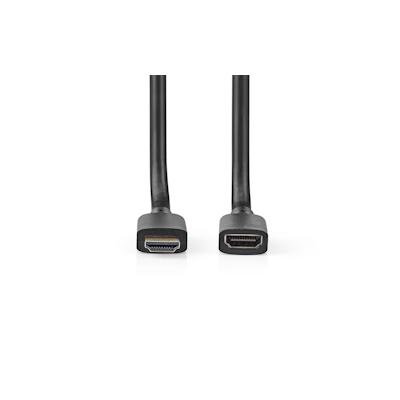 Nedis Ultra High Speed ​​HDMI -Kabel - HDMI Stecker - HDMI Ausgang - 8K@60Hz - 48 Gbps - 2.00 m - Rund - 7.9 mm - Schwar