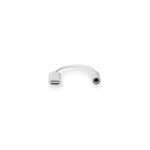 Nedis Lightning-Adapter - Apple Lightning 8-Pin - 3.5 mm Buchse - Vernickelt - 0.10 m - Rund - PVC