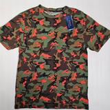Polo By Ralph Lauren Shirts & Tops | Boys Polo By Ralph Lauren Camouflage Tee Color Southern Orange Size Large 14/16 | Color: Green/Orange | Size: Large (14-16)