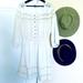 Anthropologie Dresses | Forever 21 Boho Babydoll Fit & Flare Music Festival Concert Mini Dress | Size: L | Color: White | Size: L