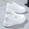 Damen Turnschuhe Zapatillas Mujer weiß neue Mode Casual Sportschuhe Frauen Schnür Mesh atmungsaktive