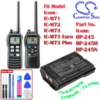 Funkgerät 2100mAh/15 54 Wh Batterie für Icom IC-M71 IC-M72 IC-M73 IC-M73 Euro IC-M73 plus BP-245