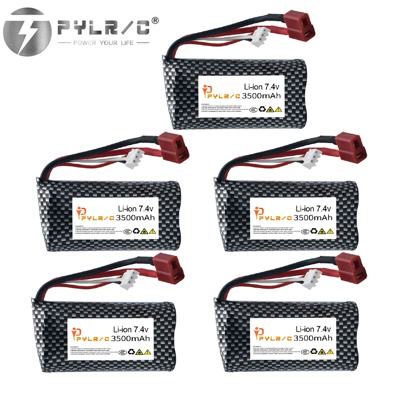 7,4 V 3500 mAh 18650 Li-Ion Batterie Für Wltoys 10428/12428/12423 RC Auto Teile 2s 7,4 v Batterie Für Wltoys 144001 A959-B A969-B Q46 Image
