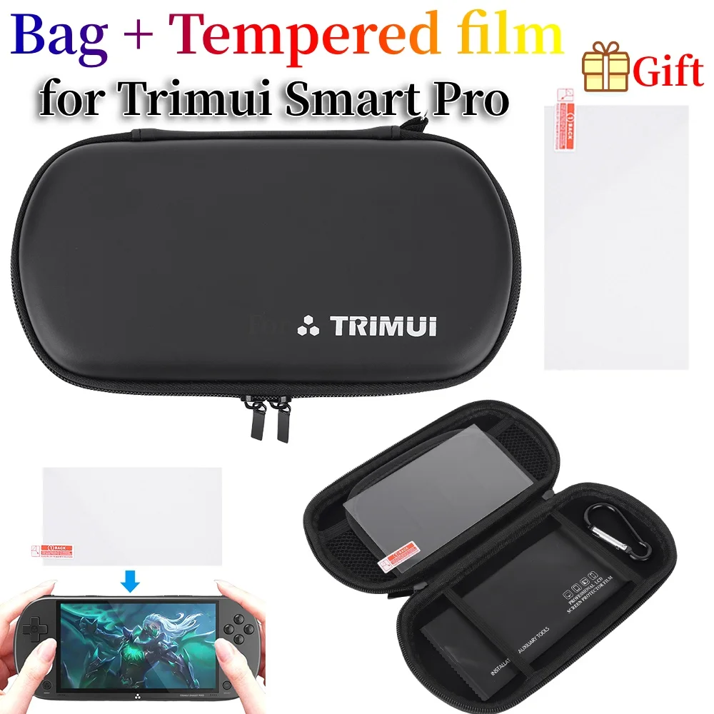 Für trimui smart pro eva harte Trage tasche kratz feste Hartsc halen hülle staub dichte wasserdichte Aufbewahrung für Handheld-Spiele konsole Image