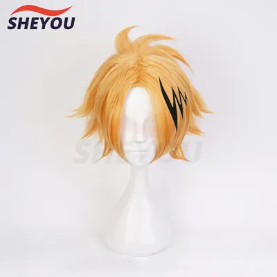 Anime Kaminari Denki Cosplay Perücke Boku no Hero Academia Hitzebeständige Haar Synthetische Cosplay Image