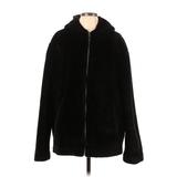 River Island Faux Fur Jacket: Black Tortoise Jackets & Outerwear - Women's Size Large